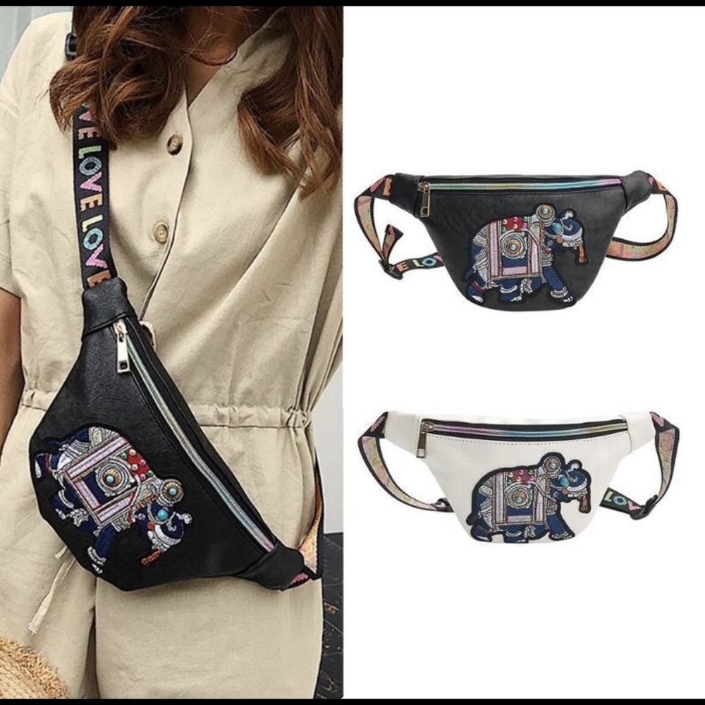 Elephant Love Fanny Pack / Crossbody Bag